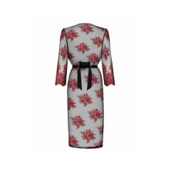 Obsessive Redessia - čipkované kimono (červeno-čierne)