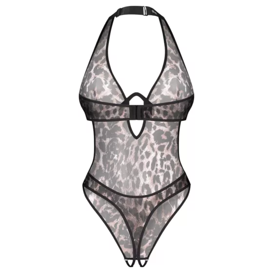 Obsessive Addia - otvorené body s leopardím vzorom