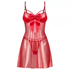   Obsessive Gifty - košieľka babydoll a tangá súprava (červená)
