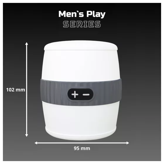 Erospace Men's Play - diskrétny vibračný masturbátor pre mužov (biely)