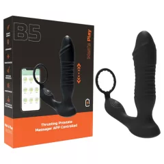   Men's Play - análny vibrátor s pohyblivou hlavou - čierny