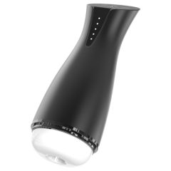   Men's Play - vibračný a sací masturbátor s ohrievaním - čierny