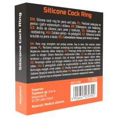 Men's Play - krúžok na penis a semenníky - čierny