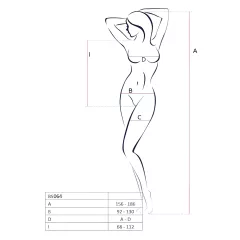 Passion - otvorené sieťované body - biele - S-L