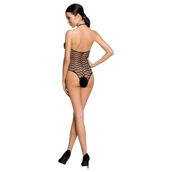Passion BS087 - priesvitné sieťované body (čierne) - S-L