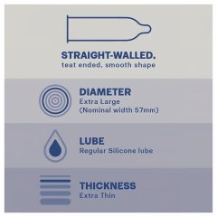 Durex Invisible XL - extra veľké kondómy (10 ks)