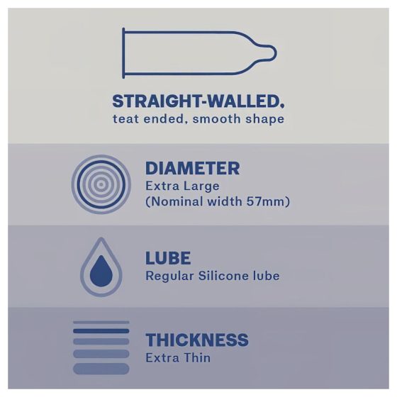 Durex Invisible XL - extra veľké kondómy (10 ks)