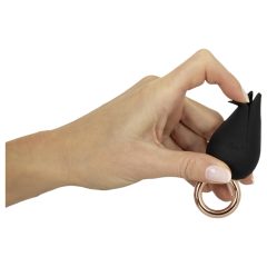 Belou - vibračný prsteň na prst - čierny