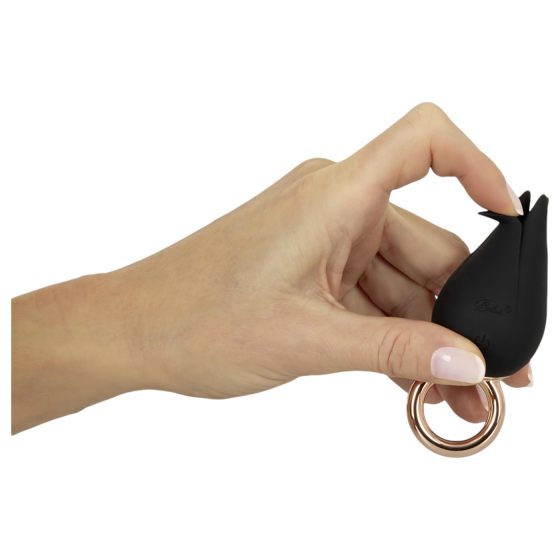 Belou - vibračný prsteň na prst - čierny