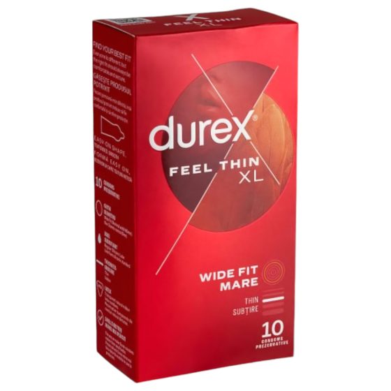 Durex Feel Thin XL - prirodzený pocit kondómy (10 ks)