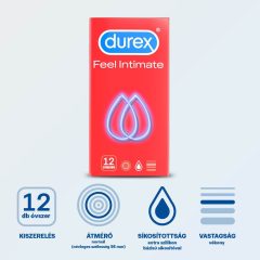   Durex Feel Intimate - balenie tenkostenných kondómov (3 x 12 ks)