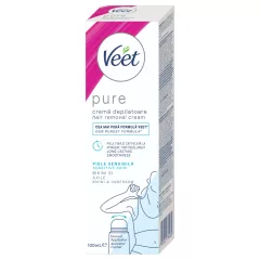   Veet Pure - depilačný krém na bikínovú oblasť - na citlivú pokožku (100 ml)