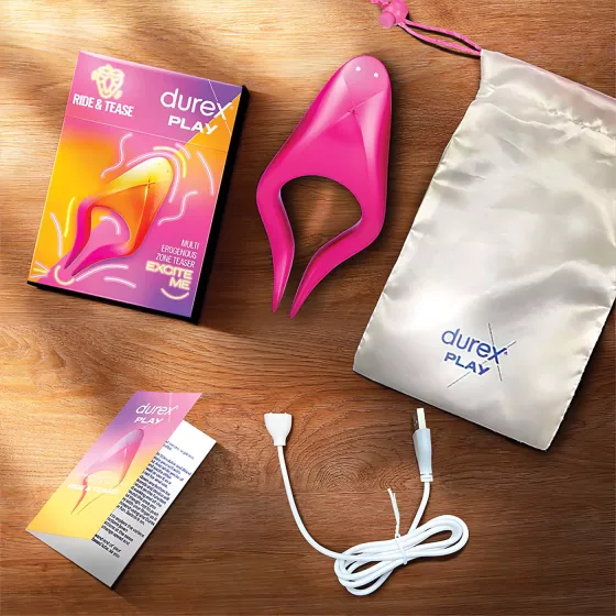 Durex Tease & Ride - vibrátor na bod G - ružový