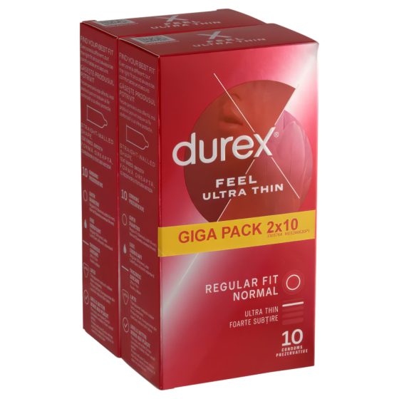 Durex Feel Ultra Thin - ultra realistický kondóm (2x10 ks)