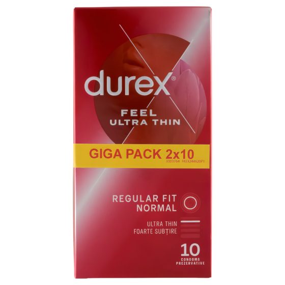 Durex Feel Ultra Thin - ultra realistický kondóm (2x10 ks)