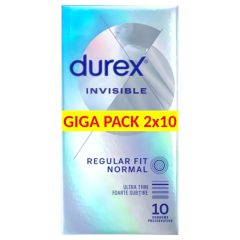   Durex Invisible - kondómy - extra tenké - regular fit - 2x10 ks