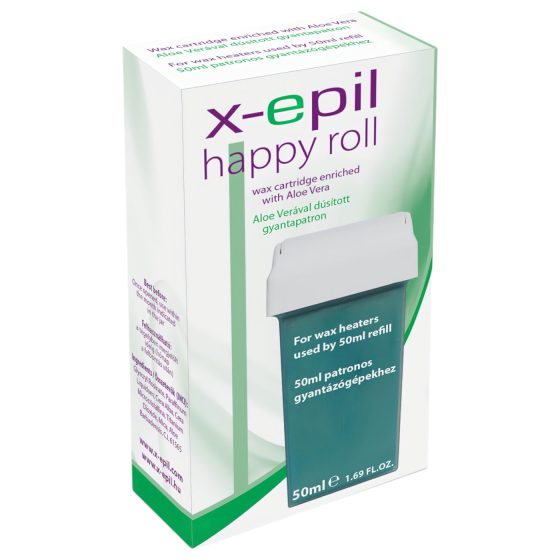 X-Epil Happy Roll - depilačný voskový patron - aloe vera - 50ml