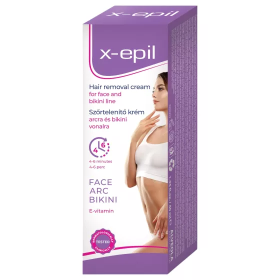 X-Epil - depilačný krém na tvár a bikiny - 40 ml