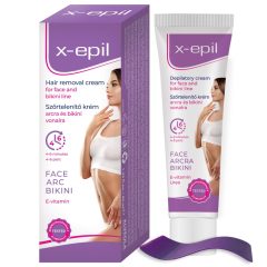 X-Epil - depilačný krém na tvár/intímne partie (40 ml)