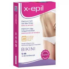   X-Epil - depilačné pásiky - bikinová zóna/podpažie - 12 kusov