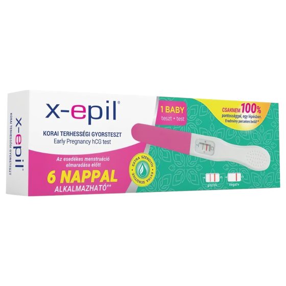 X-Epil Rýchly test na včasné zistenie tehotenstva (1 ks)