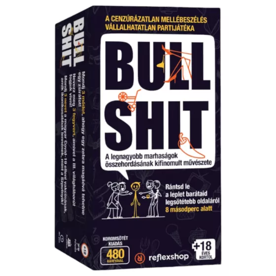 Bullshit - spoločenská hra na párty - maďarská verzia