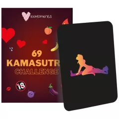   100Moments 69 Kamasutra Challenge - kartová hra so sexuálnymi polohami pre páry (69 kariet)