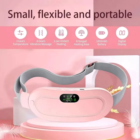 EMS - Smart Warm Palace Belt - menštruačný ohrievací pás (ružový)