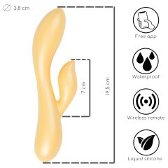   / Desirel Desire Dew - inteligentný vibrátor s ramienkom na klitoris (žltý)