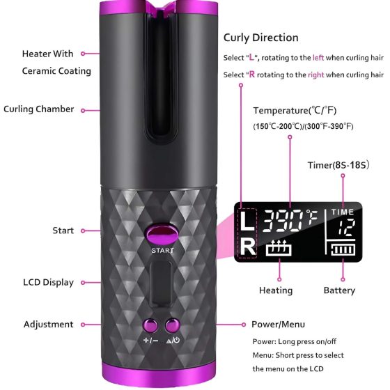 CAC - akumulátorová sada na kulmu (biela)