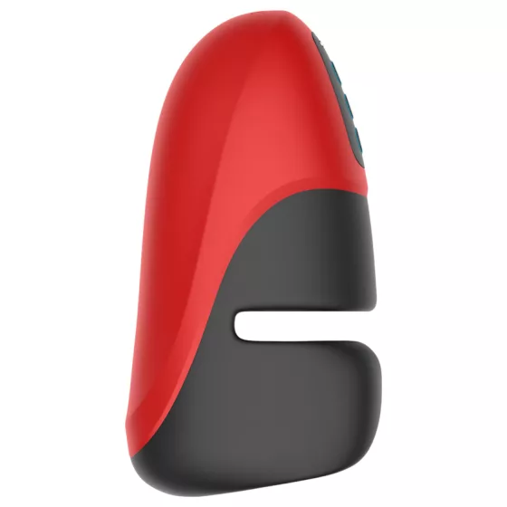 Lena - vibračný masturbátor s rukoväťou - červený