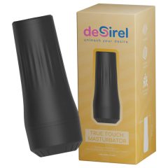   Desirel True Touch - realistická vibračná vagína (naturálno-čierna)