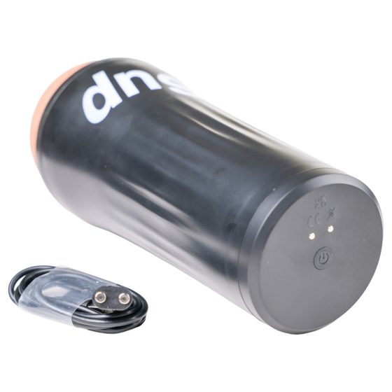 Desirel True Touch - realistická vibračná vagína - prírodná/čierna