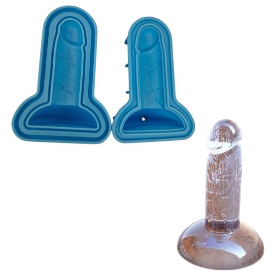Forma na ľadové kocky v tvare penisu (modrá)