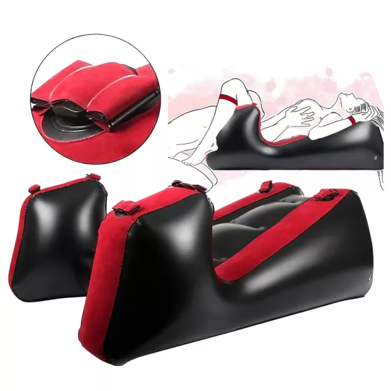Desirel Magic Pillow - nafukovací pohovka na sex polohy (červená)