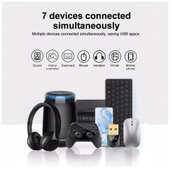 Bluetooth 5.4 USB adaptér pre 7 zariadení