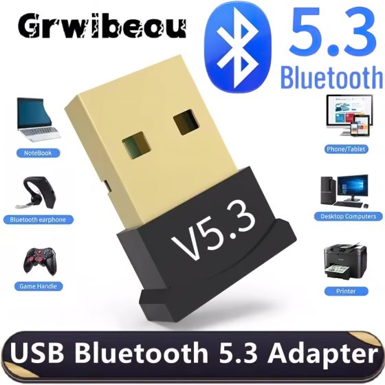 Adaptér USB Bluetooth 5.3 pre 6 zariadení