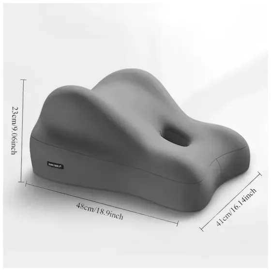 Desirel Magic Pillow - Vankúš z pamäťovej peny s držiakom na dildo (sivý)