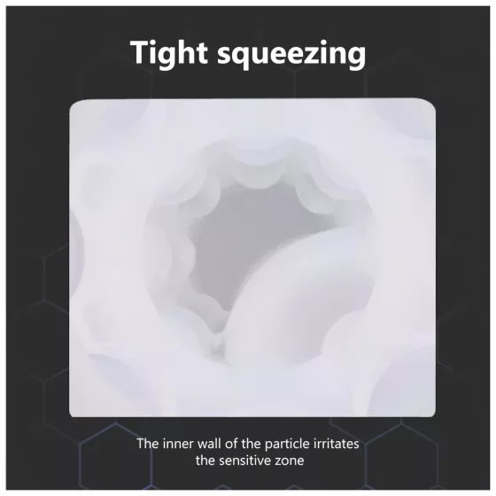 Lonely - mužský masturbátor so saním a ohrevom - biely - zvukový efekt