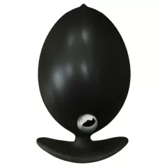   Kangvo - magnetický nafukovací análny kolík s rolovacou guľôčkou (čierny)