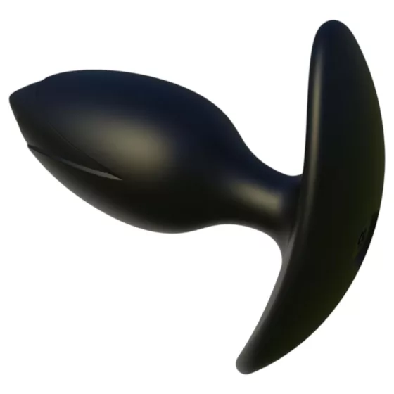 Kangvo - magnetický nafukovací análny kolík s rolovacou guľôčkou (čierny)