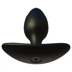   Kangvo - magnetický nafukovací análny kolík s rolovacou guľôčkou (čierny)
