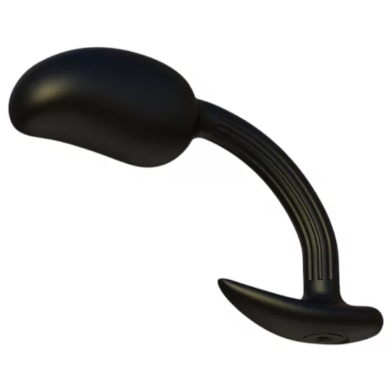 Kangvo - magnetický prostatický masážny análny kolík s rotačnou guľôčkou (čierny)