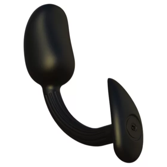 Kangvo - magnetický prostatický masážny análny kolík s rotačnou guľôčkou (čierny)