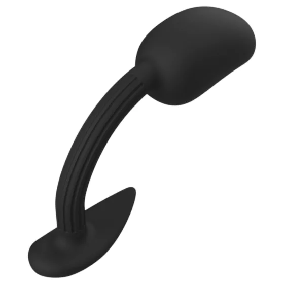 Kangvo - magnetický prostatický masážny análny kolík s rotačnou guľôčkou (čierny)