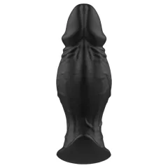   Kangvo - magnetický nafukovací silikónový dildo (čierny)