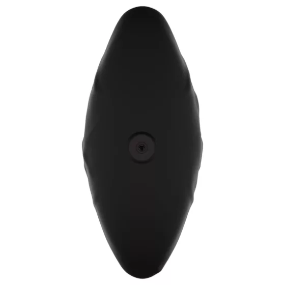 Kangvo - magnetický nafukovací silikónový dildo (čierny)
