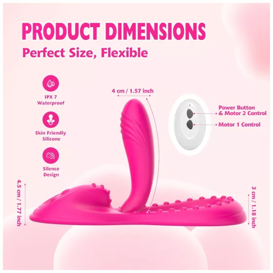 Mroow - flexibilný vankúšový vibrátor (ružový)