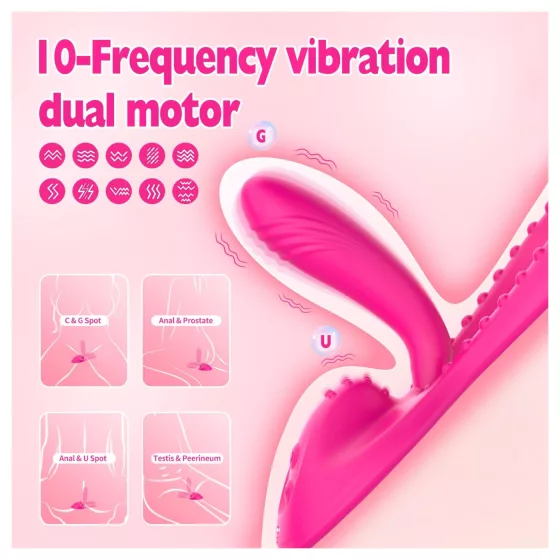 Mroow - flexibilný vankúšový vibrátor (ružový)