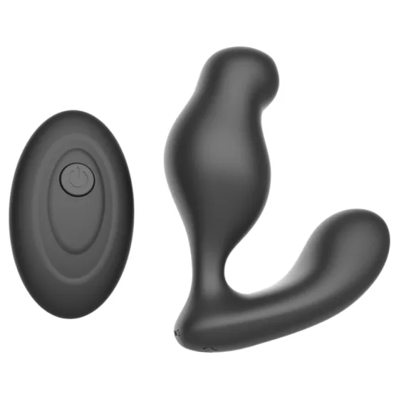 Mroow - prostatický vibrátor s diaľkovým ovládačom (čierny)